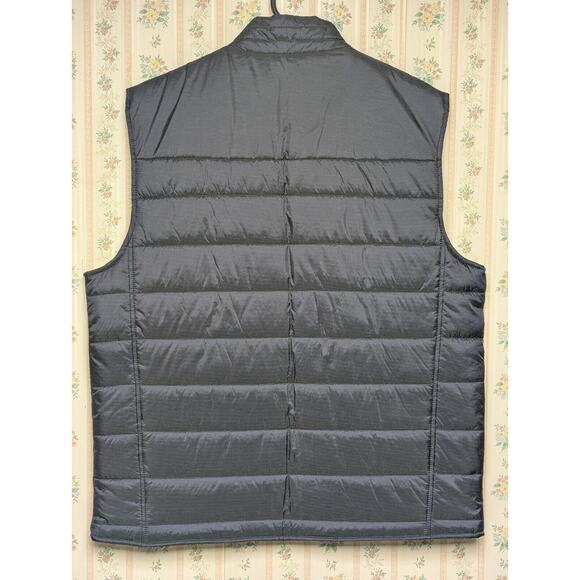 Marc Anthony Puffer Vest Jacket MENS SIZE LARGE navy full zip poly fill classic - Picture 7 of 13
